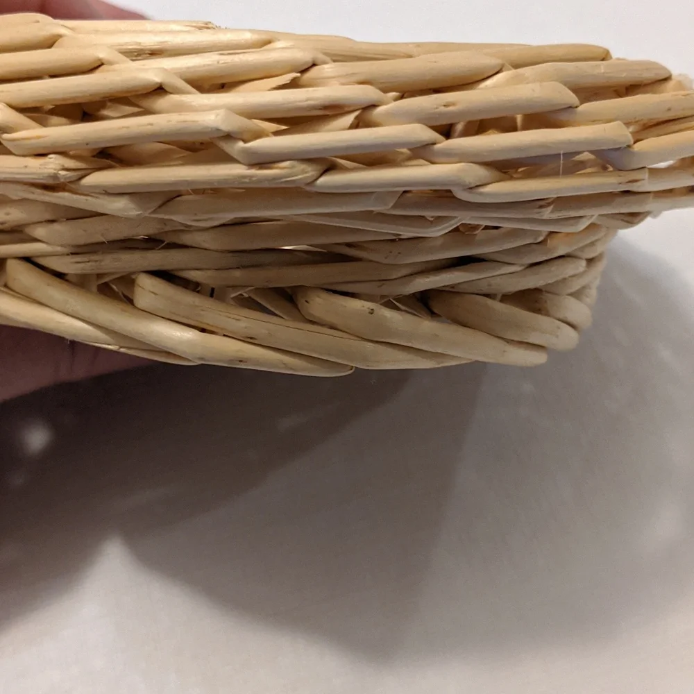 Small Thick Wicker Round Basket